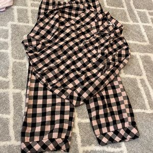 Victoria Secret PJs pink and black size Medium